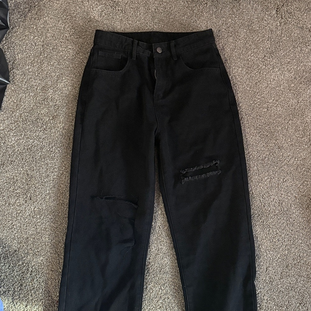 Gildan Women's Straight Leg Jeans in Black